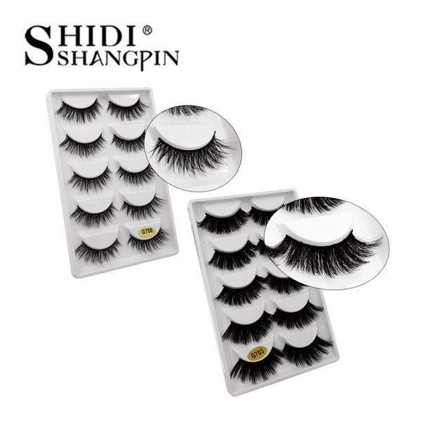 

5pairs 100% handmade 3d mink lashes false eyelashes natural long mink eyelashes extension makeups faux cilios lashes maquiagem wmtfnd