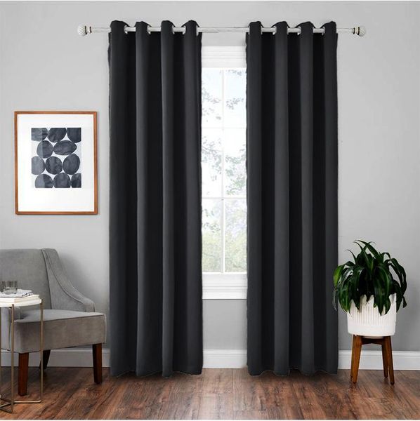 

jarlhome 1 panel 90% precision shading grommet type blackout curtain with lining for door kitchen,bedroom living room 8jl815