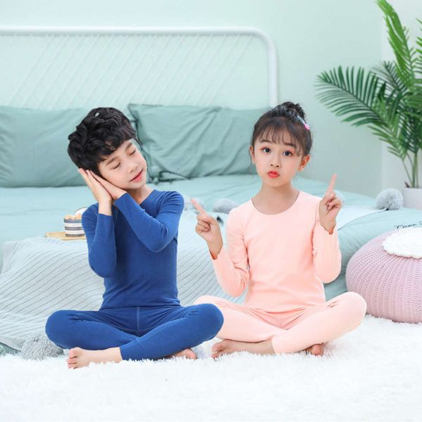 

underwear, boys' and girls' warm children's home cloth, baby pajamas, Blue;red