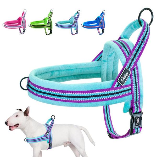 

dog harness vest no pull reflective dog harness soft padded pet puppy harnesses adjustable for small medium large dog wmtbfs