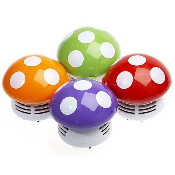 

portable mini mushroom corner desk table dust vacuum cleaner sweeper functional deskvacuum cleaner handheld sweeping