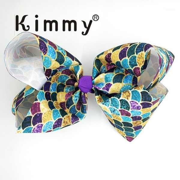 

20pcs jumbo size scale bow hair clip - blue1 accessories, Slivery;white