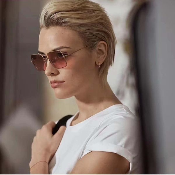 

2020 glasses coat metal gradient new r store square big 54mm frame fashion style sunglasses colors u protection sun sweatshirt ar wptm