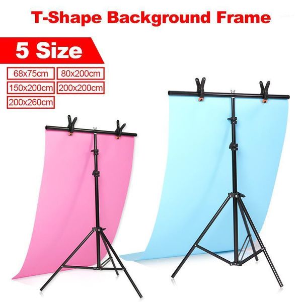 

lighting & studio accessories pography t-shaped background frame support stand system green screen backdrop metal backgrounds for video stud