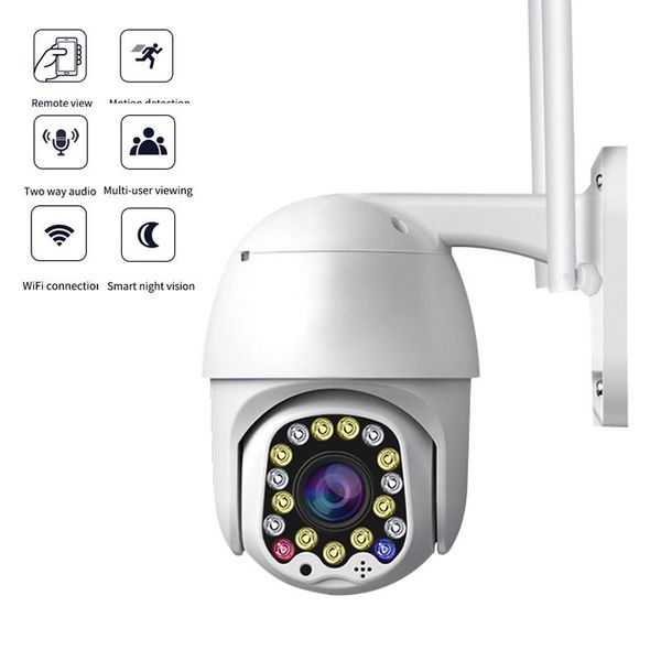 

h.265 2mp ptz wi-fi ip camera outdoor ai humanoid automatic tracking wireless onvif audio video surveillance smart cctv camera