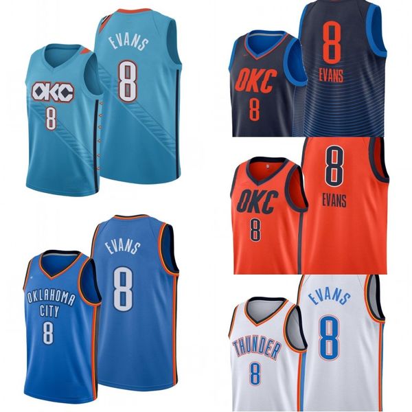 

oklahoma city thunder men jawun evans basketball jersey, Black