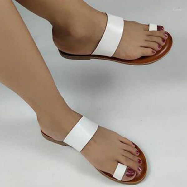 

slippers fashion roman shoes woman style flat solid color 2021 summer outdoor female flip flops plus size outside women slippers1, Black