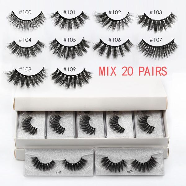 

wholesale eyelashes 20/30/50/100 pcs bulk 3d mink lashes natural mink eyelashes wholesale false eyelash makeup fake lash in bulk wmtmsl
