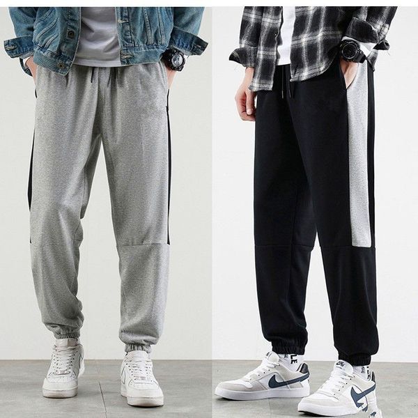 

mens pants men women casual cotton trousers new fashion style mens pants, Black