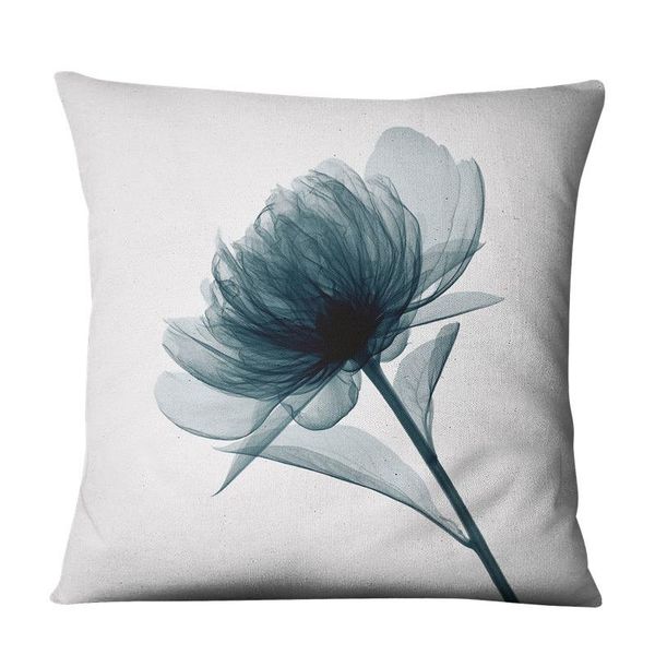 

корпус подушки d печать льняных декоративных подушек для декоративных подушек 4545 тюльпан розовая роза цветы подушка крышка гостиной украше