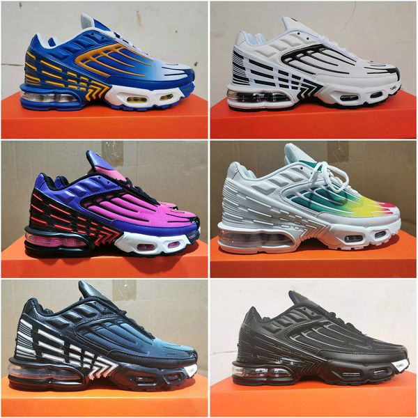 

new color mens plus tn iii 3 running shoes tuned all red white rainbow orange purple tns trainers sports sneakers des chaussures