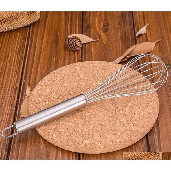 

8" 10" 12" stainless steel egg beater hand whisk mixer balloon wire whisk for blending whisking beating stirri jllqjt xhlight