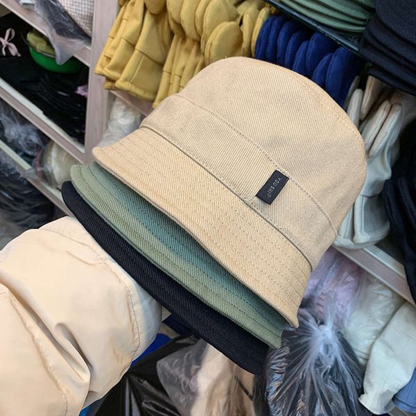 

cotton spring 2020 new solid yamamoto dark girl bucket cap, Blue;gray