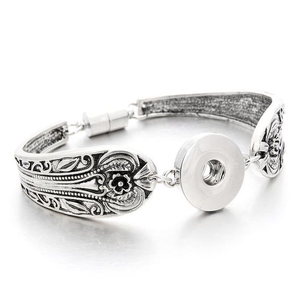 

magnet buckle fashion charm antique snap button bracelet for woman snap button jewelry(fit 18mm 20mm sna bbykkl, Golden;silver