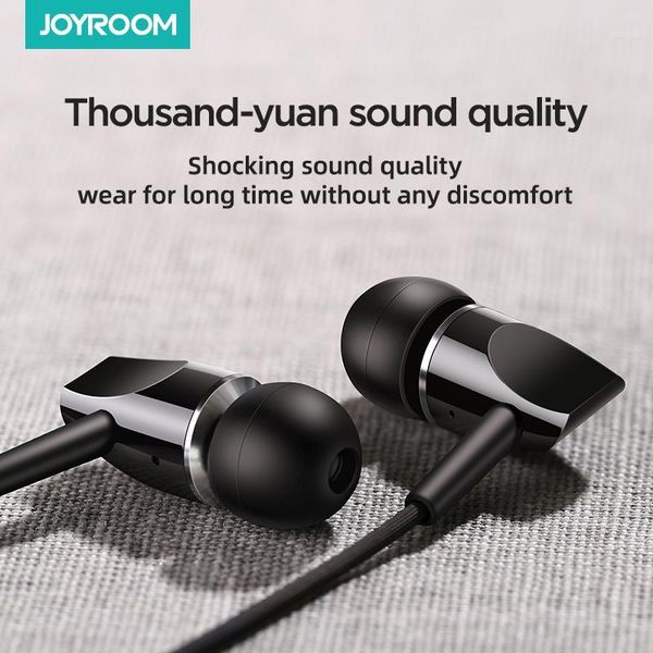 

joyroom 3.5mm earphone sport wired in ear earphone for phone computer earpiece with mic stereo1