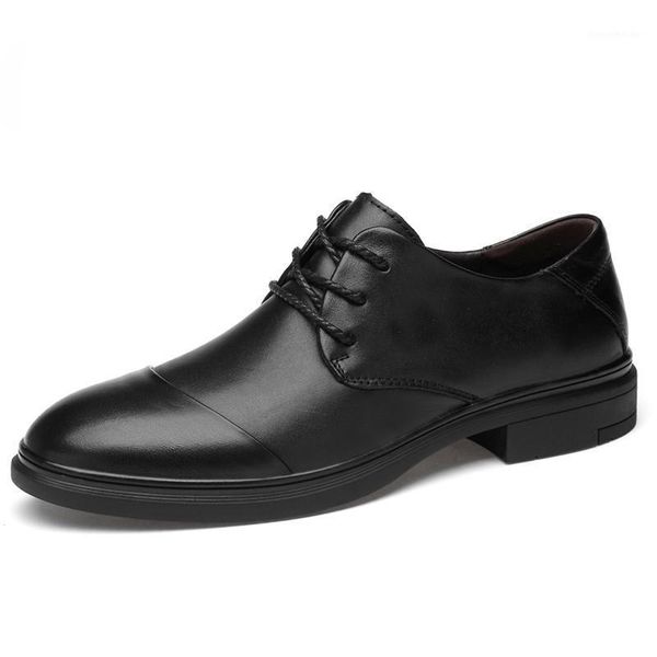 

dress shoes classic formal mens genuine leather men fashion business plus size 46 oxford for men1, Black