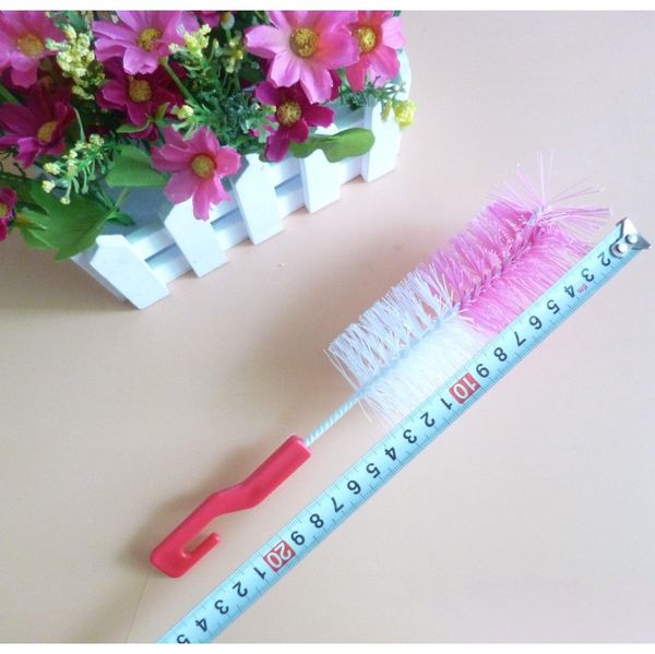 

wholesale food grade baby milk bottle cleaning brush with hook mix colors convenient water bottles brush feeding water cup jllpxa soif
