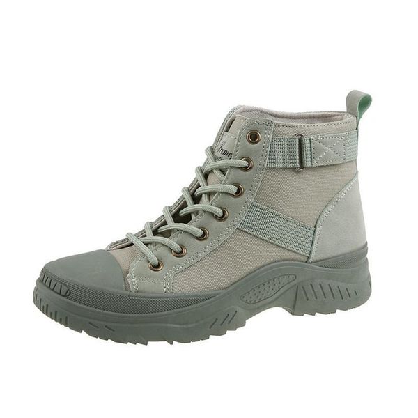 

2021 new spring black women khaki fashion mark canvas rentals-up outdoors mujer boots t9gw