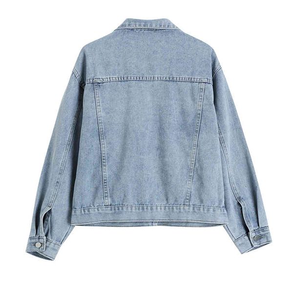

women's jackets spring autumn women denim long sleeve coat single breasted female coats fashion clothing streetwear 86y0, Black;brown