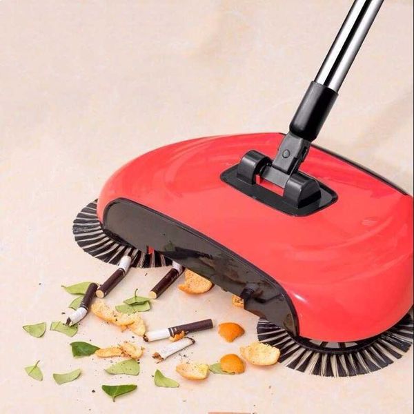 

hand push sweeping machine household lazy sweeper broom 360 degree rotating cleaning sweeping tool without electricity