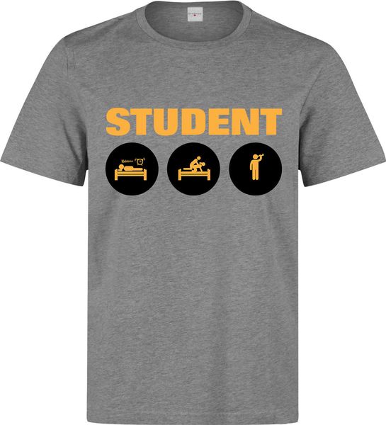

sport 2019 new summer men fashion student funny slogan logo art men's (woman's available) grey t shirt quality tee shirt