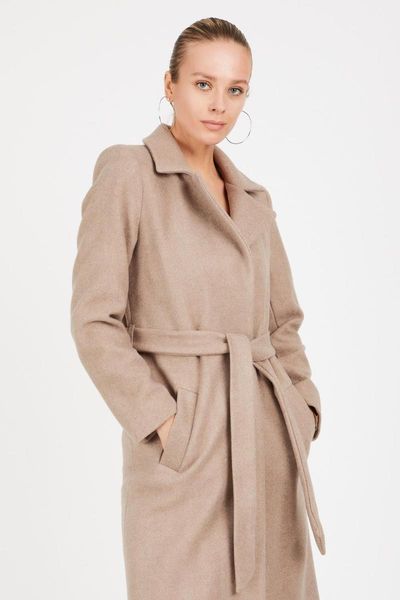 

women's coat wool cachet fabric brand name n, Black