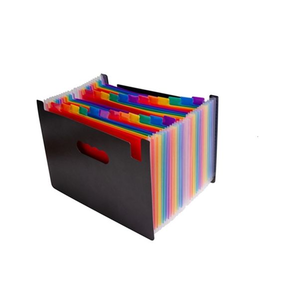 

a4 portable 24 folders pockets accordion expanding file expandable file organizer large capacity multicolor st