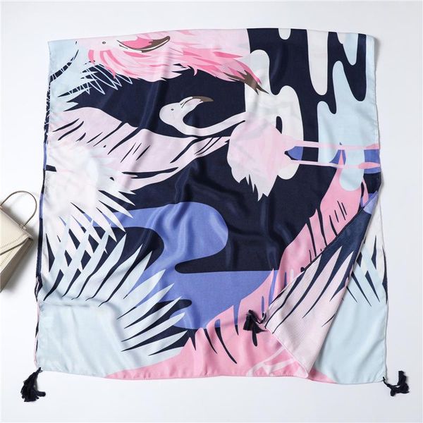 

2020 female print hijab cotton scarf for women summer beach stole bandana foulard pashmina shawls and wraps echarpe wmtxnt bdesybag, Blue;gray