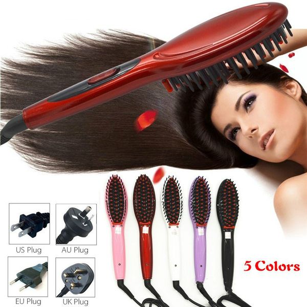 

hair brush fast hair straightener comb hair electric brush comb irons auto straight comb brush electric anion