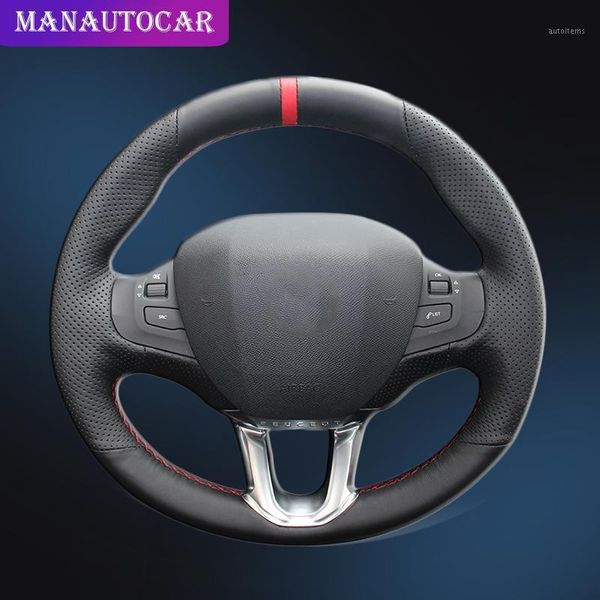 

car braid on the steering wheel cover for 308s 2008 2013-2020 diy car-styling auto steering wheel covers1