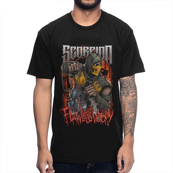 

print scorpion mortal kombat men's quality new round collar big size homme hoodie designers t shirts sweatshirt