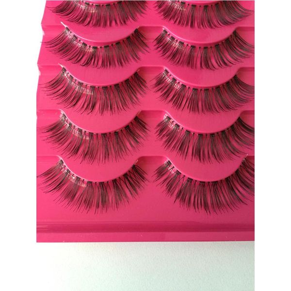 

5 pairs/set handmade natural fashion long false eyelashes beauty makeup tool fake eye lashes