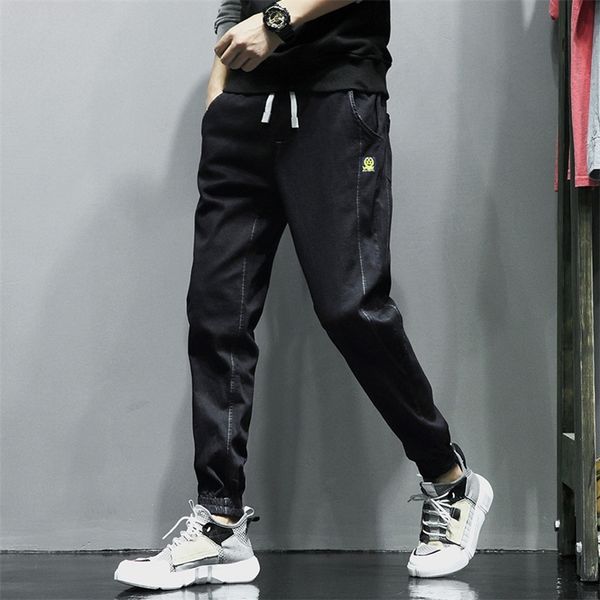 

business fashion jeans for men plus size casual denim trousers pants men spring autumn jeans men slim fit men's pants black 201111, Blue
