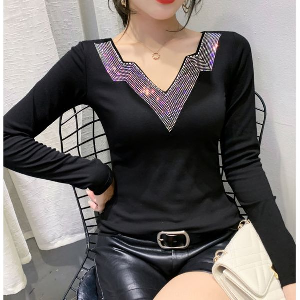 

2020 осень новый дизайн чувство красоты назад горячий сверлить осень мода модный дизайн универсальный иностранный стиль длинный рукав блузки, White