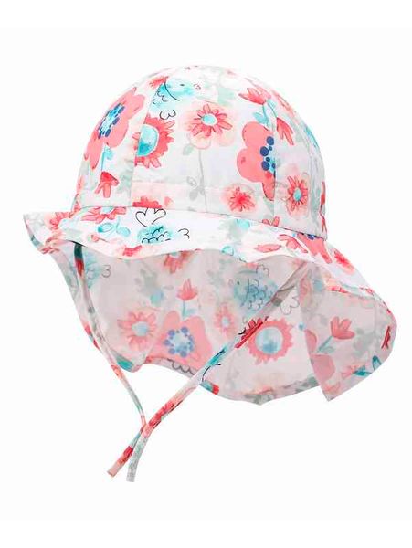

baby floral print hat she, Yellow