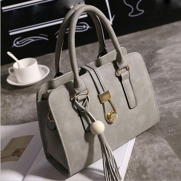 

fashion ladies bag solid color handbag wooden beads shoulder bag tassel lock diagonal cross package dropship y506