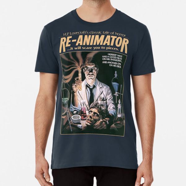 

re animator reanimator cult film obscure horror movie vintage retro horror movie poster classic film hooded sweatshirt hoodie men t shirt