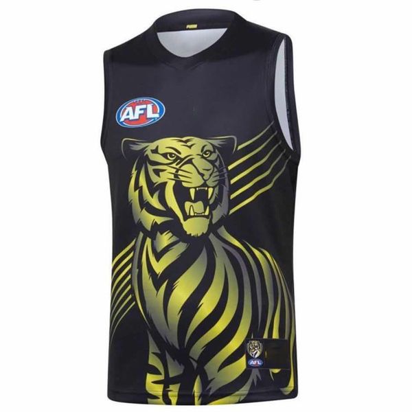 

2020 all afl jersey richmond tigers vest adelaide crows west coast eagles gws guernsey rugby jerseys singlet s-xxxl, Black;gray