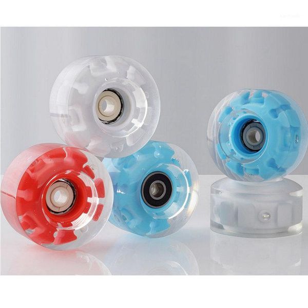 

skateboarding 1pc 58*32 double row skates flash wheel roller accessories skateboard universal1