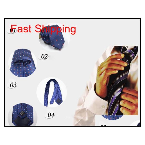 

96 styles neck tie polyester dot lattice skinny neck tie fashion mens wedding tie business bo qylrpx dh_seller2010, Blue;purple