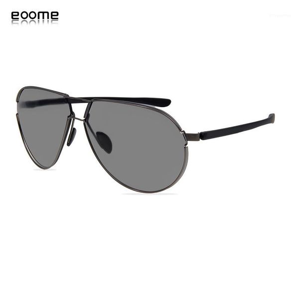 

eoome 2020 men fashion design pilot shape with super light tr temple driving sunglass mens sunglasses1, White;black