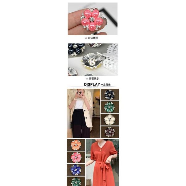 

metal silver flower pearl buttons for clothing women suit coat dress sewing decorative button garment accessories 3 jllxkk, Blike;white