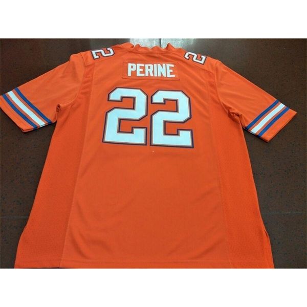 

3421 florida gators lamical perine #22 real full embroidery college jersey size s-4xl or custom any name or number jersey, Black