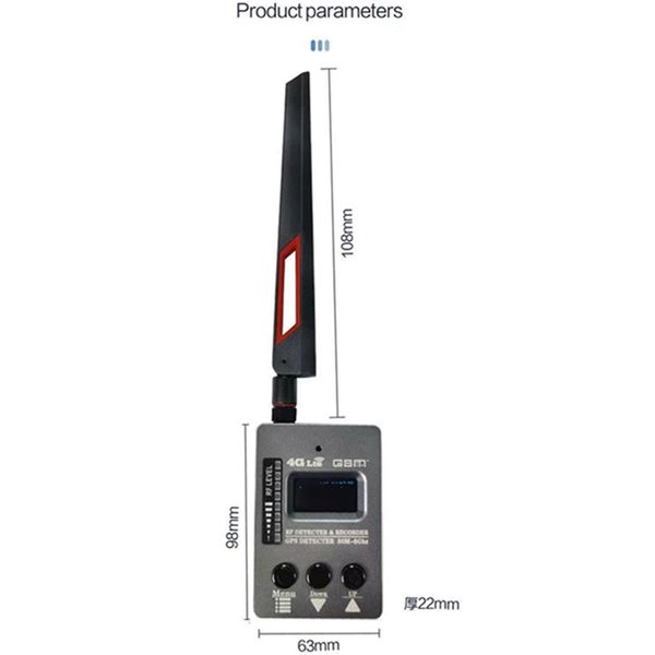 NEUER GPS-Tracker-Finder, Anti-Mikro-verdeckte Kamera, Mini-Kamera, GSM-Tonsignal, unsichtbarer Gerätedetektor