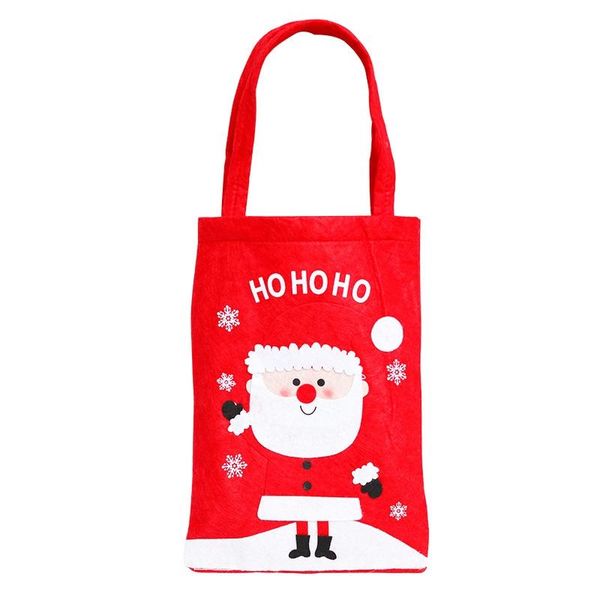 

stobag red 22.552cm happy christmas graduation new year gift candy packaging supplies sante claus handle storage bag kind favor wmtags