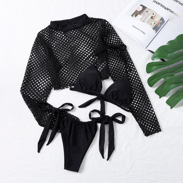

women's swimwear ladies fashion split beach bikini temptation beachwear female swimsuit women three-pieces, White;black