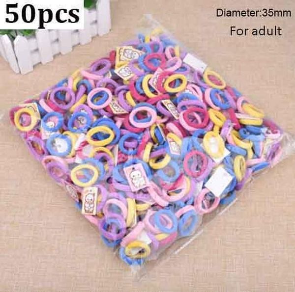 

100pcs diameter 35mm hair bands ponytail holder hair ties headband scrunchies pack scrunchie hair accessories for women q sqcfss