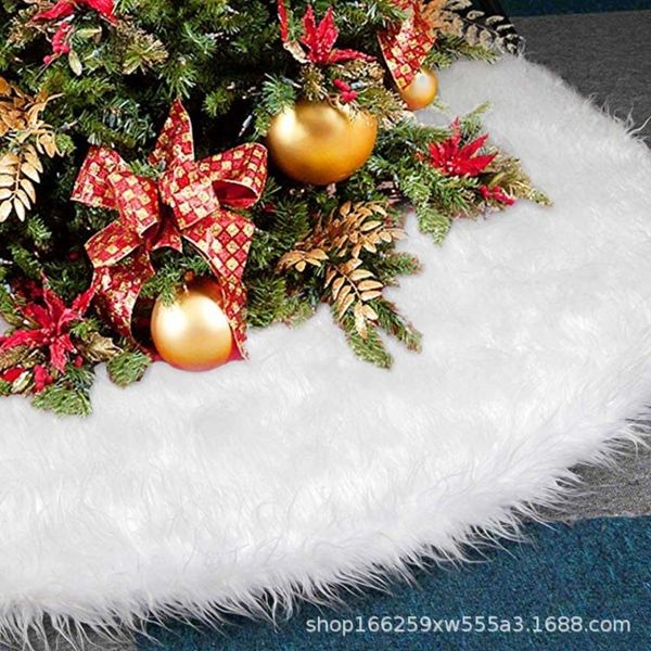 

eb8fi decoration tw98m white plush pure christmas skirt plush tree skirt 78cm 90cm 122cm christmas tree decoration white