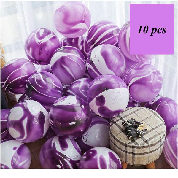 

10pcs agate latex balloon painting colorful cloud air balloon wedding birthday party decoration globos kids toys bab sqcjom