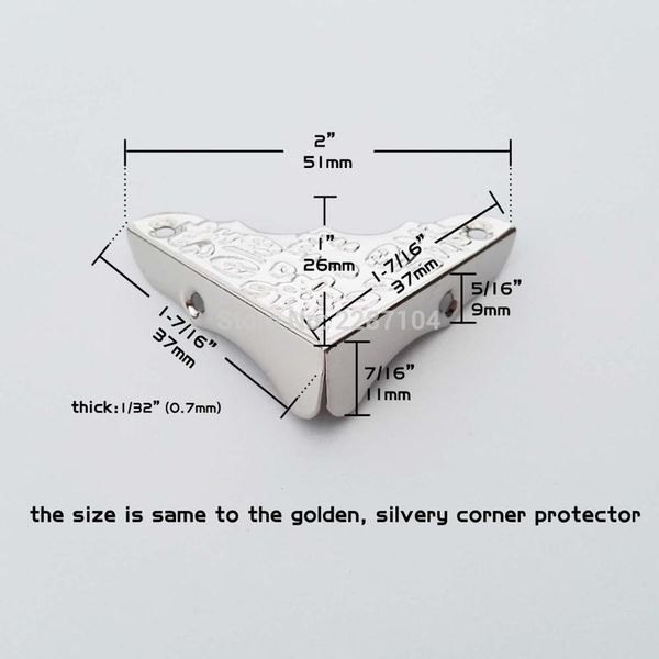 

12pc металла декоративные ювелирные изделия chest вино box деревянный стол стол фоторамка мебель пограничный угловая protector guard винты w